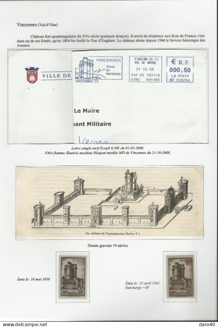 Collection de 72 pages "Les Châteaux de France" plus double cadeau