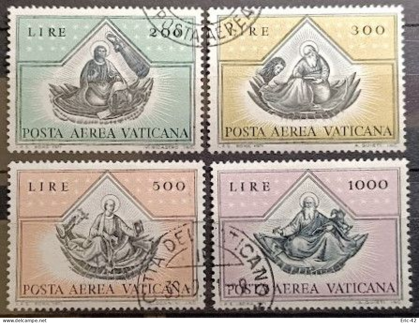 VATICAN. P.A. Y&T N° 55/58. USED. T.B... - Posta Aerea