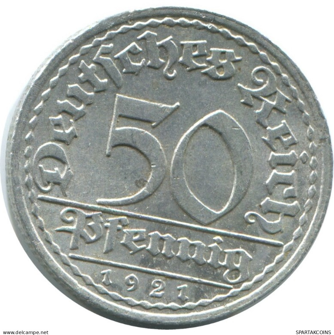 50 PFENNIG 1921 A ALEMANIA Moneda GERMANY #AD674.9.E.A - 50 Renten- & 50 Reichspfennig