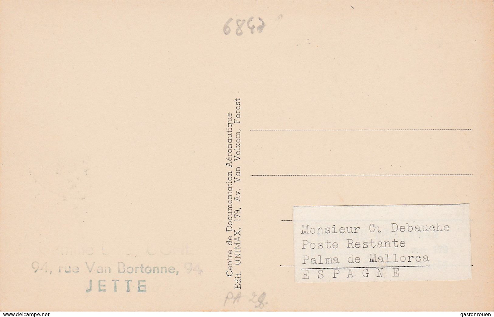 Carte Maximum Belgique Pa 29 Poste Aerienne  Cachet 100 000 Eme Passager Sabena 1957 - 1951-1960