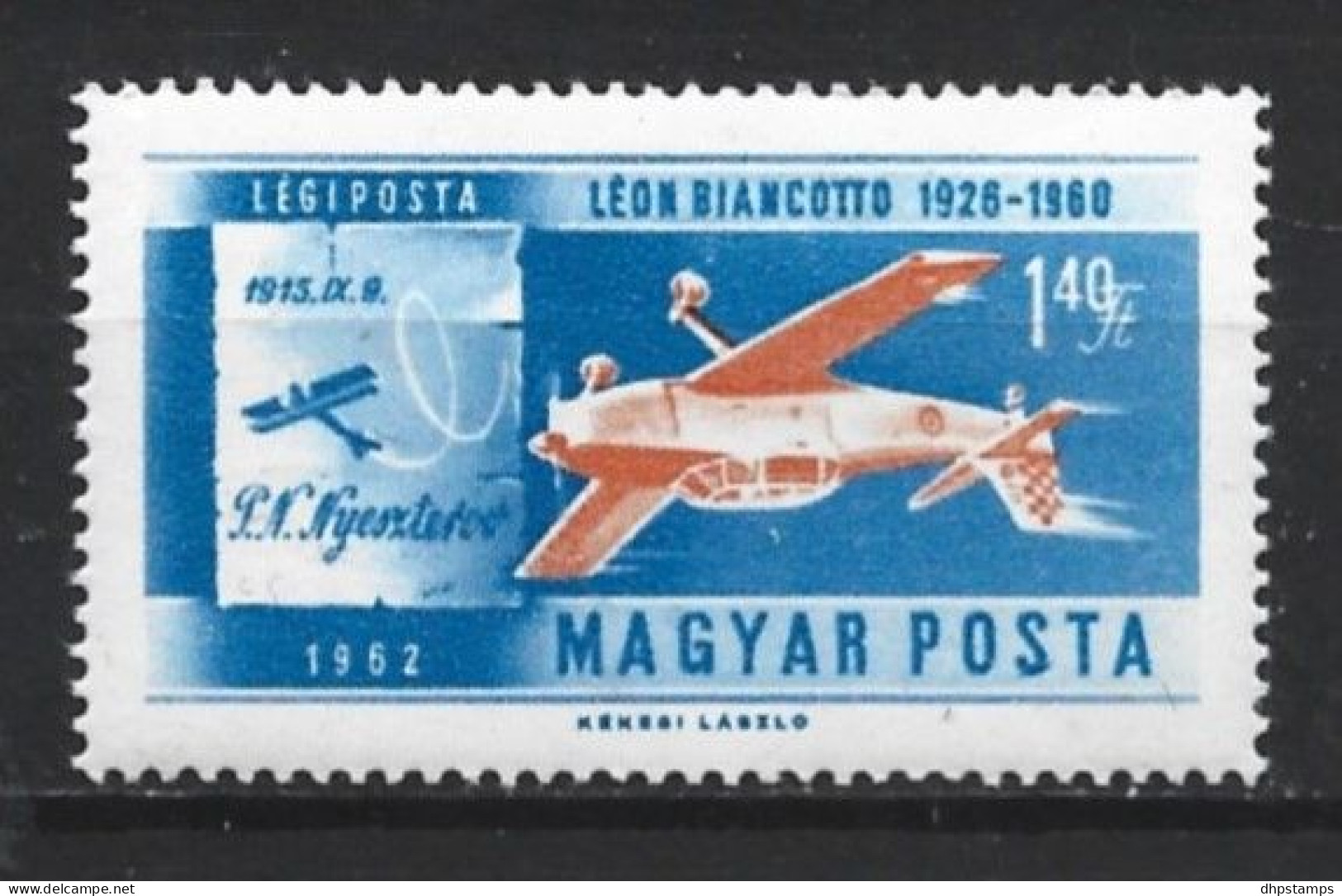 Hungary 1962 History Of Aviation Y.T.  A237 (0) - Gebraucht
