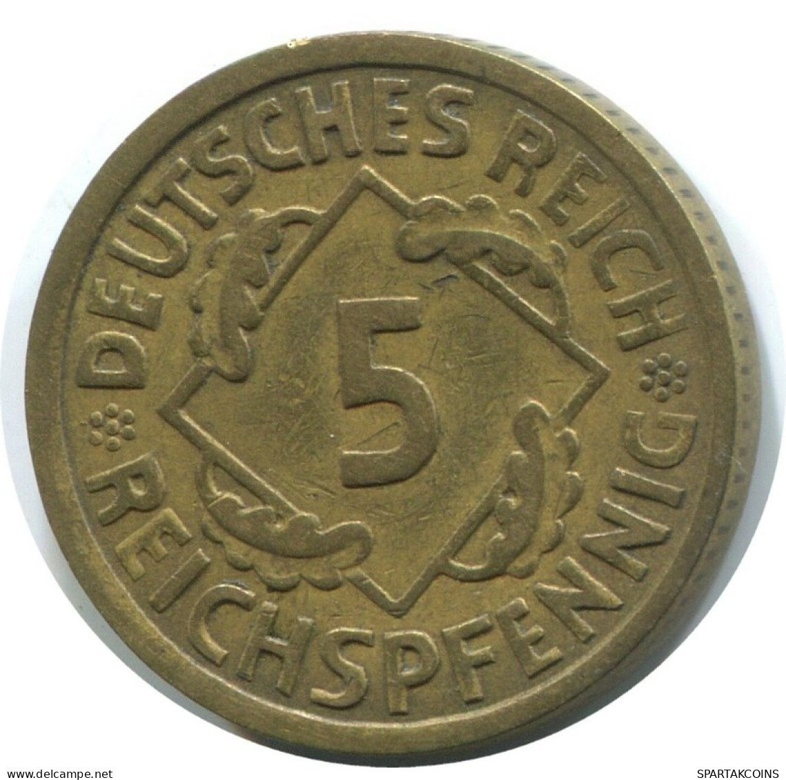 5 REICHSPFENNIG 1925 A DEUTSCHLAND Münze GERMANY #AD819.9.D.A - 5 Rentenpfennig & 5 Reichspfennig