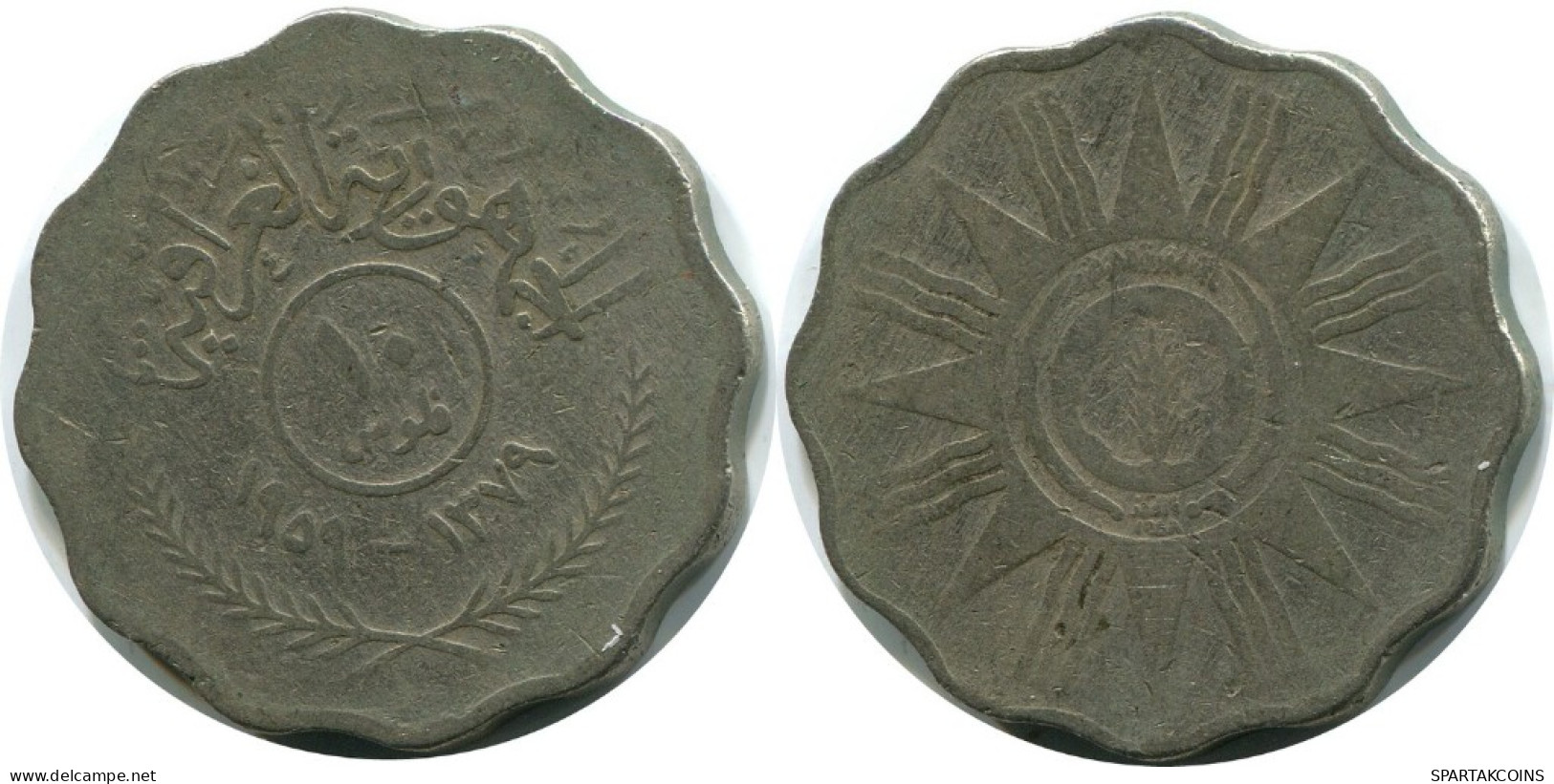 10 FILS 1959 IRAQ Islamic Coin #AK266.U.A - Iraq
