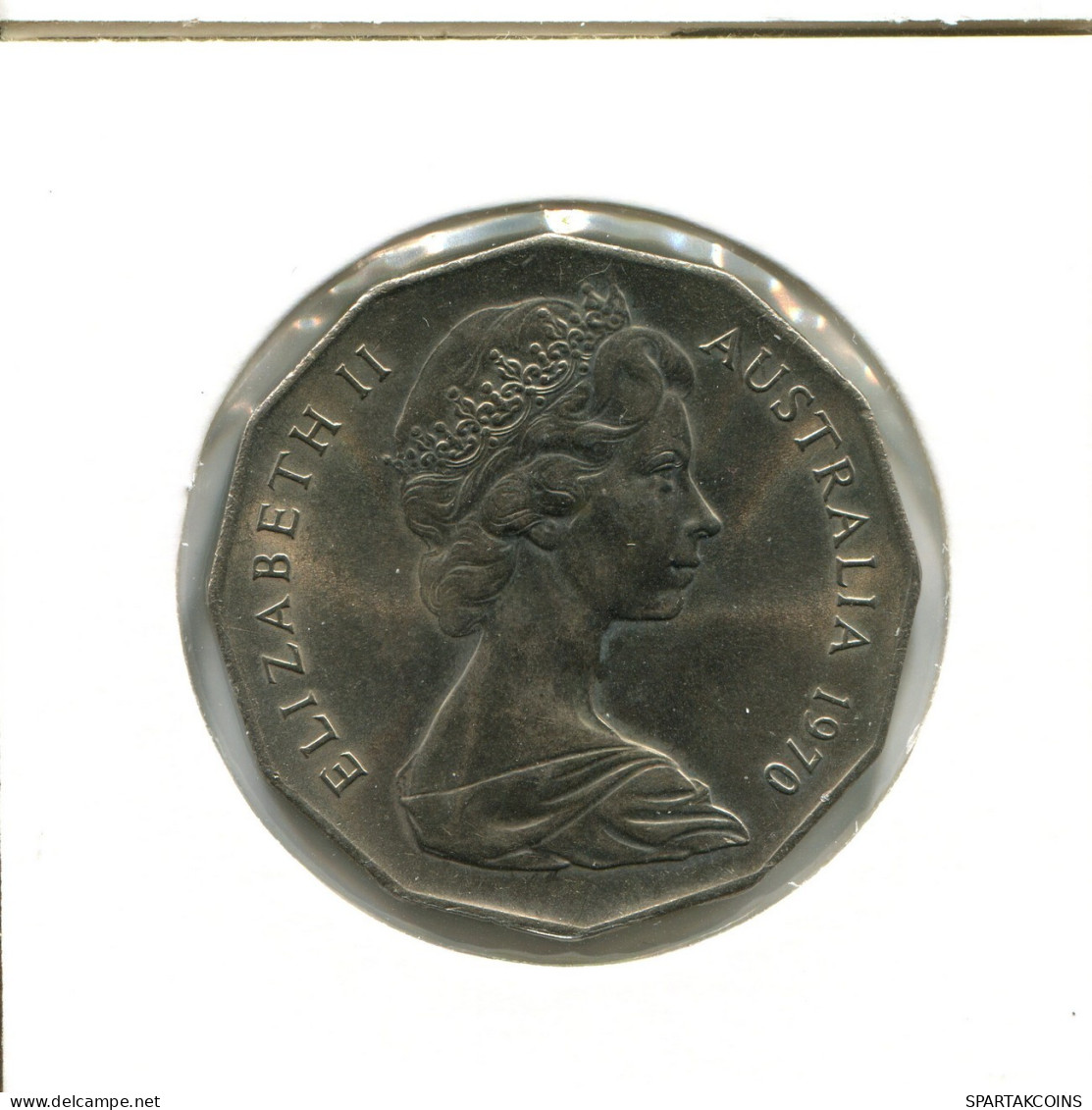 50 CENTS 1970 AUSTRALIEN AUSTRALIA Münze #AX343.D.A - 50 Cents