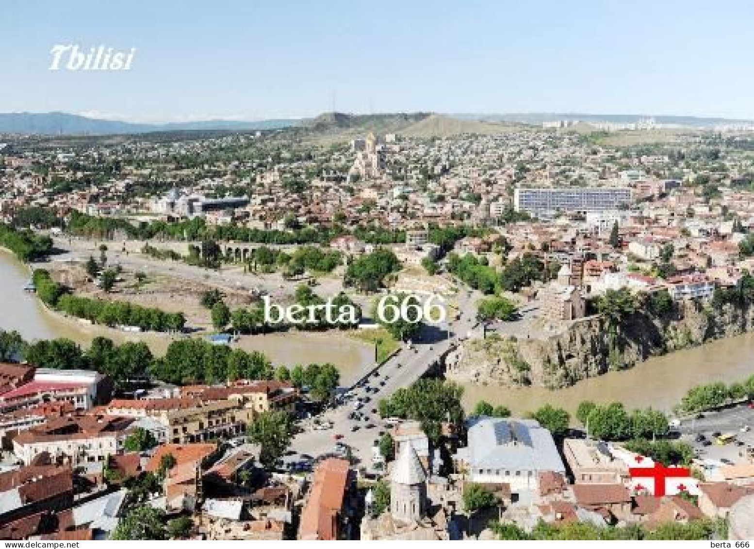 Georgia Tbilisi Aerial View New Postcard - Georgia