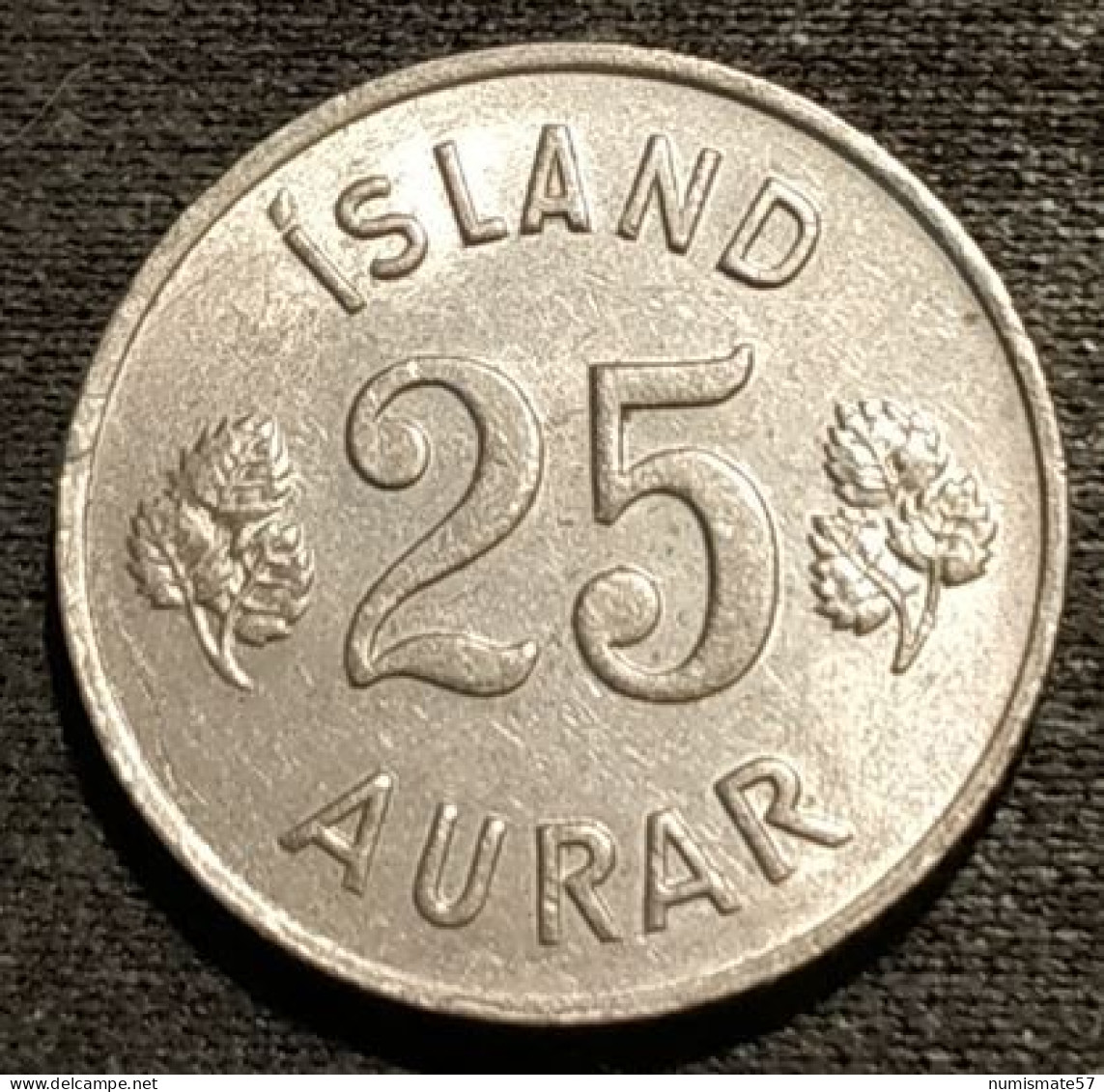 ISLANDE - ICELAND - 25 AURAR 1965 - KM 11 - ISLAND - Island