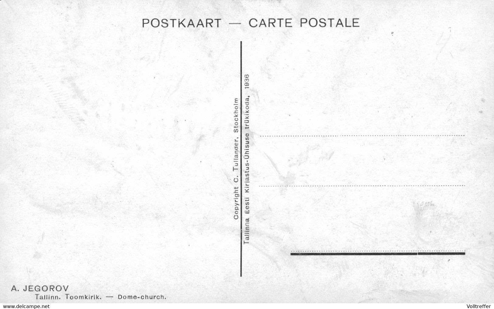 Künstler AK 1936 Tallinn Reval Estland Eesti, A. Jegorov Toomkirik, Ungelaufen - Estonie