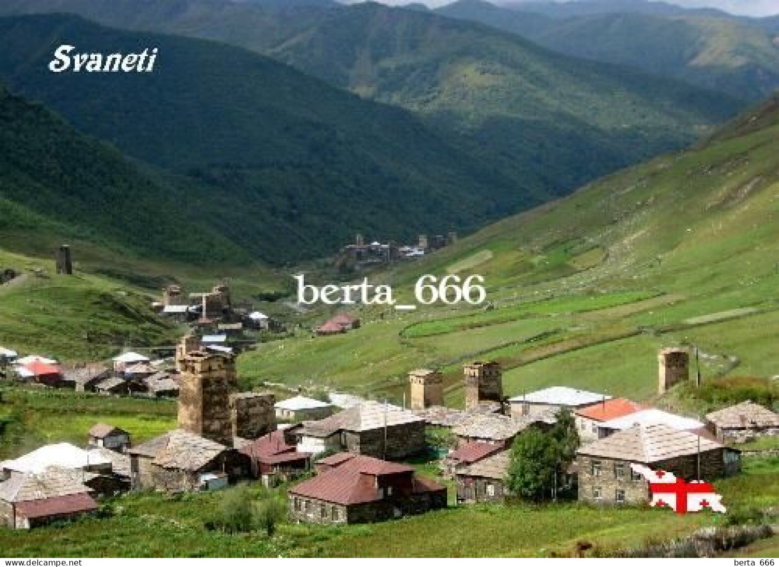 Georgia Svaneti Landscape UNESCO New Postcard - Georgien