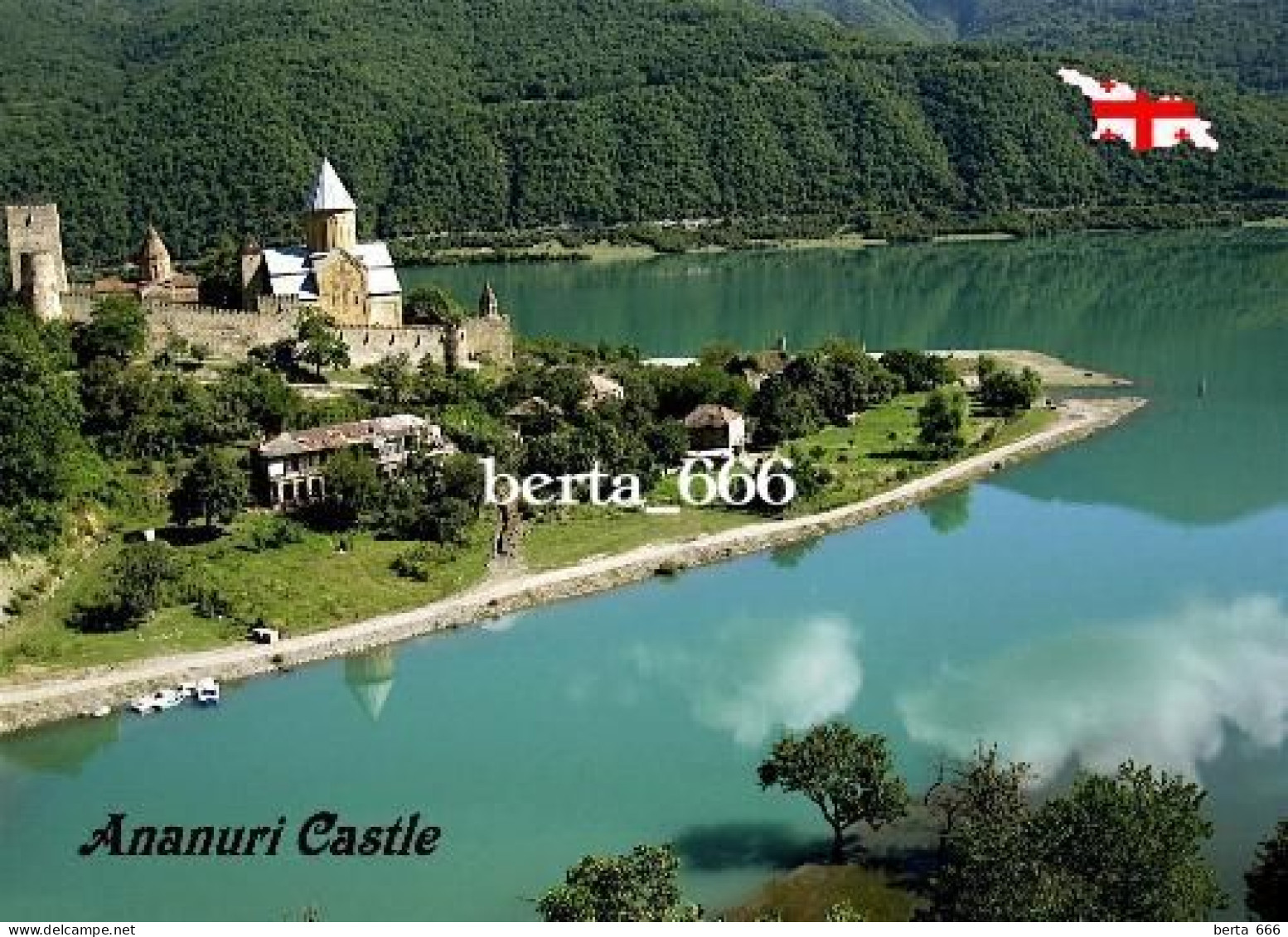 Georgia Ananuri Castle New Postcard - Georgië