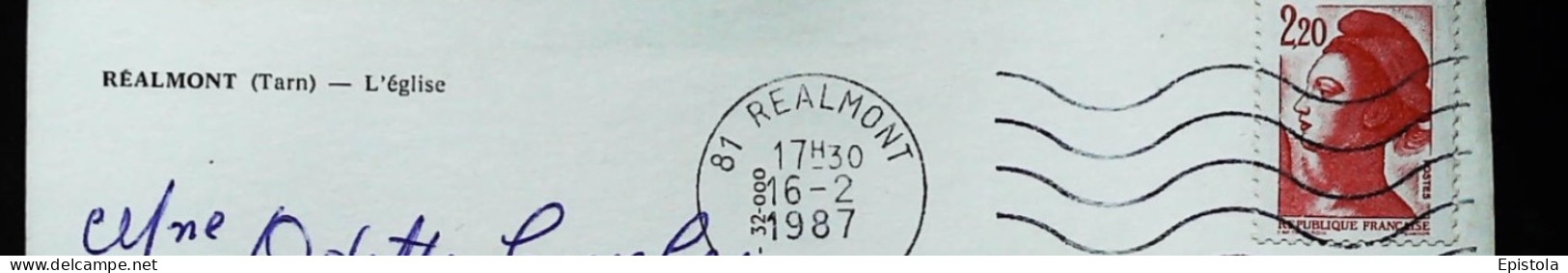 ►  REALMONT Citroen DS à L'Eglise1987 - Realmont