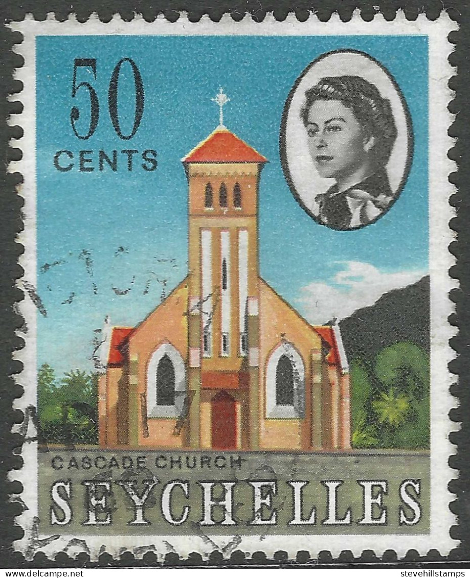 Seychelles. 1962-68 QEII. 50c Used. SG 204. M4009 - Seychelles (...-1976)