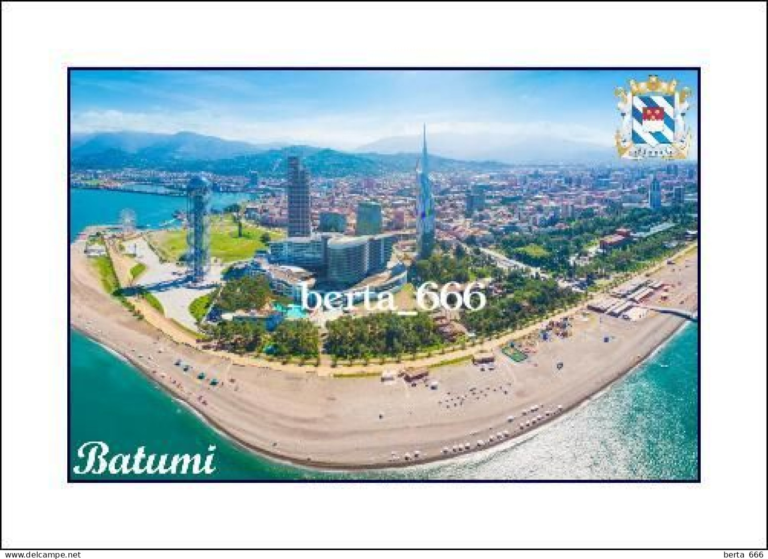 Georgia Adjara Batumi Aerial View New Postcard - Georgië