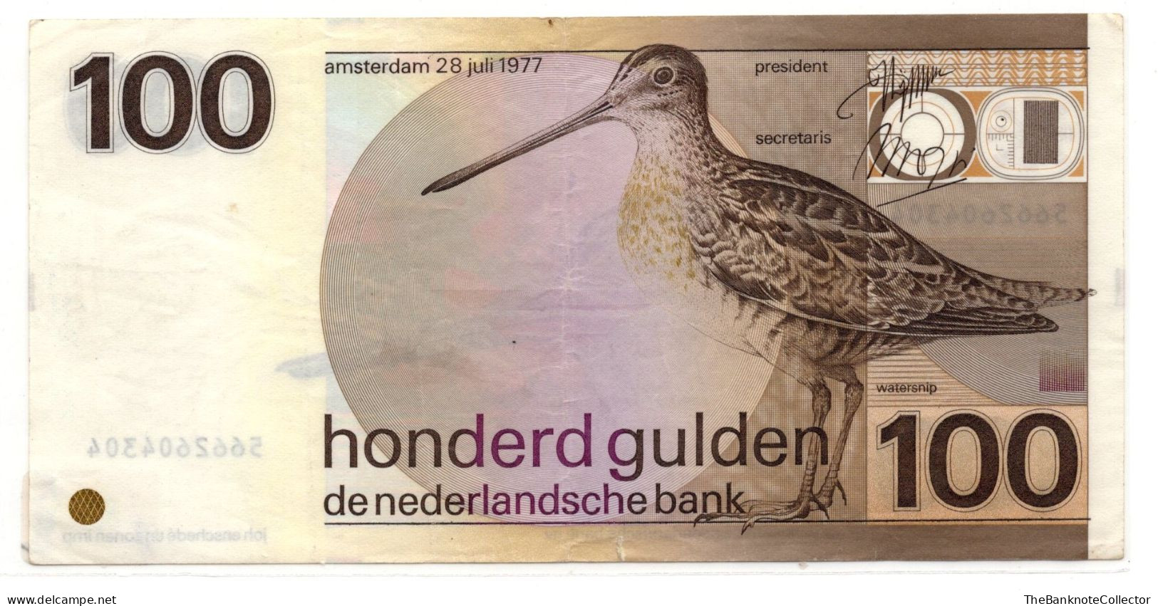 Netherlands 100 Gulden 1977 P-97 VF - 100 Gulden