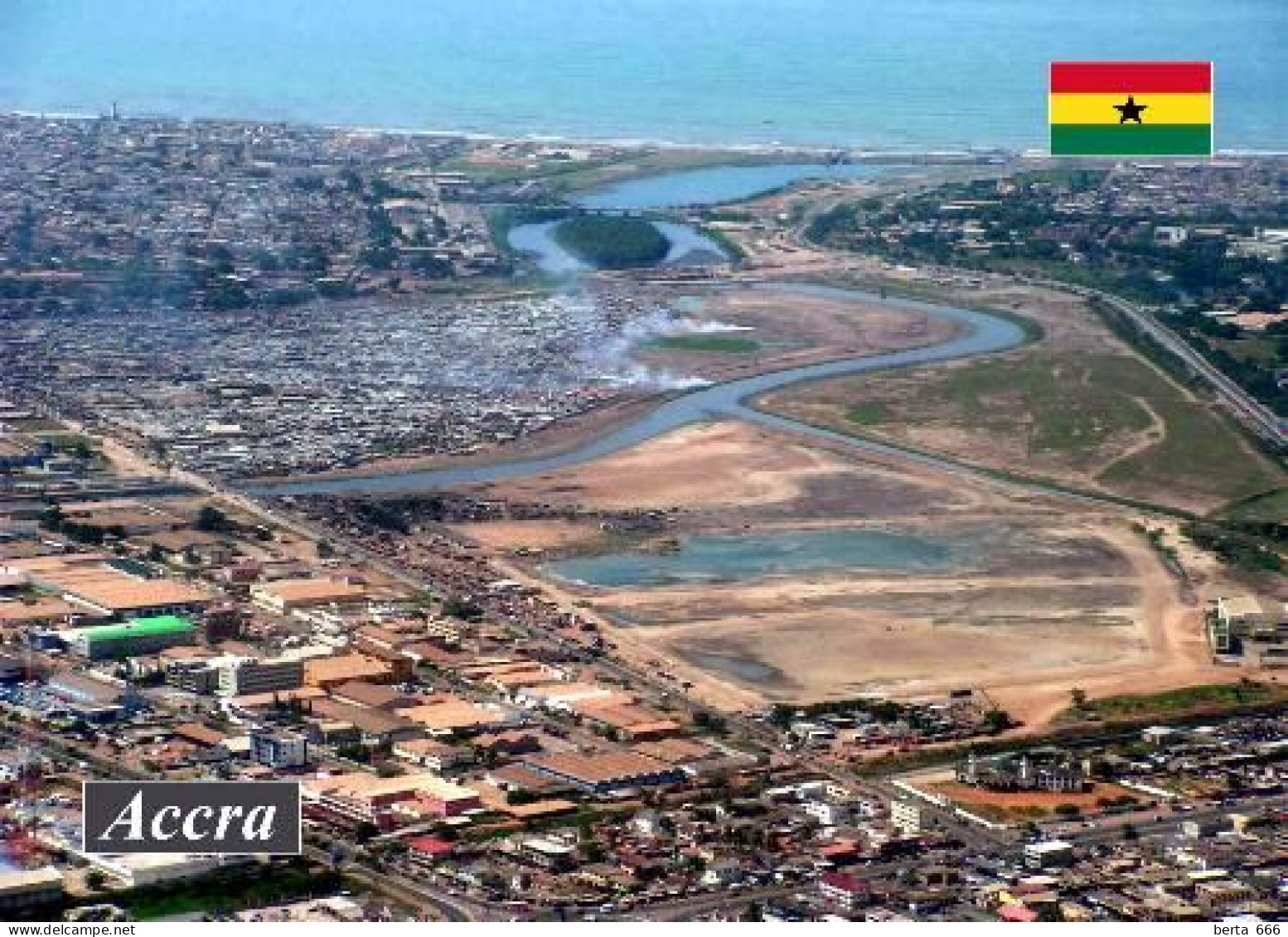 Ghana Accra City Aerial View New Postcard - Ghana - Gold Coast