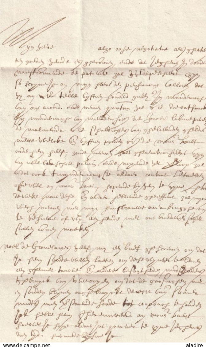 1623 - Lettre Pliée Vers BRUGGE BRUGES - Pays Bas Espagnols - Règne De Philippe IV Le Grand (32 Cm X 22.5 Cm) - 1621-1713 (Spanische Niederlande)