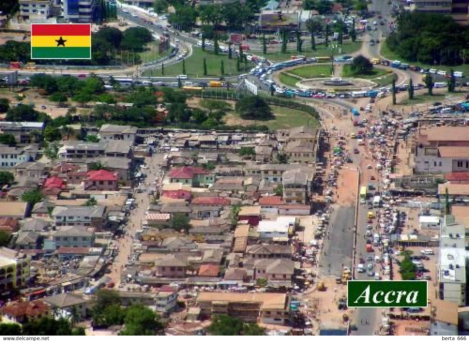 Ghana Accra City Aerial View New Postcard - Ghana - Gold Coast