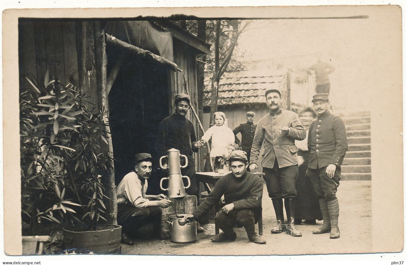 SAINT PIERRE LE MOUTIER, 1916 - Carte Photo, Militaires Du 160° De Ligne Préparant Le Café, WW1 - Saint Pierre Le Moutier