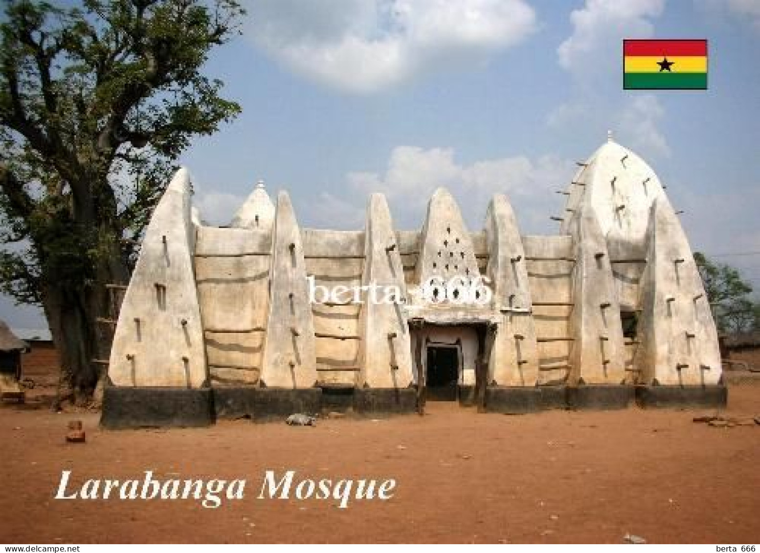 Ghana Larabanga Mosque New Postcard - Ghana - Gold Coast