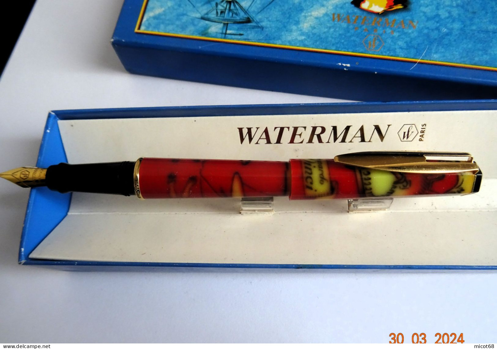 Stylo Plume Waterman  Leonard De Vinci 1990 - Schrijfgerief