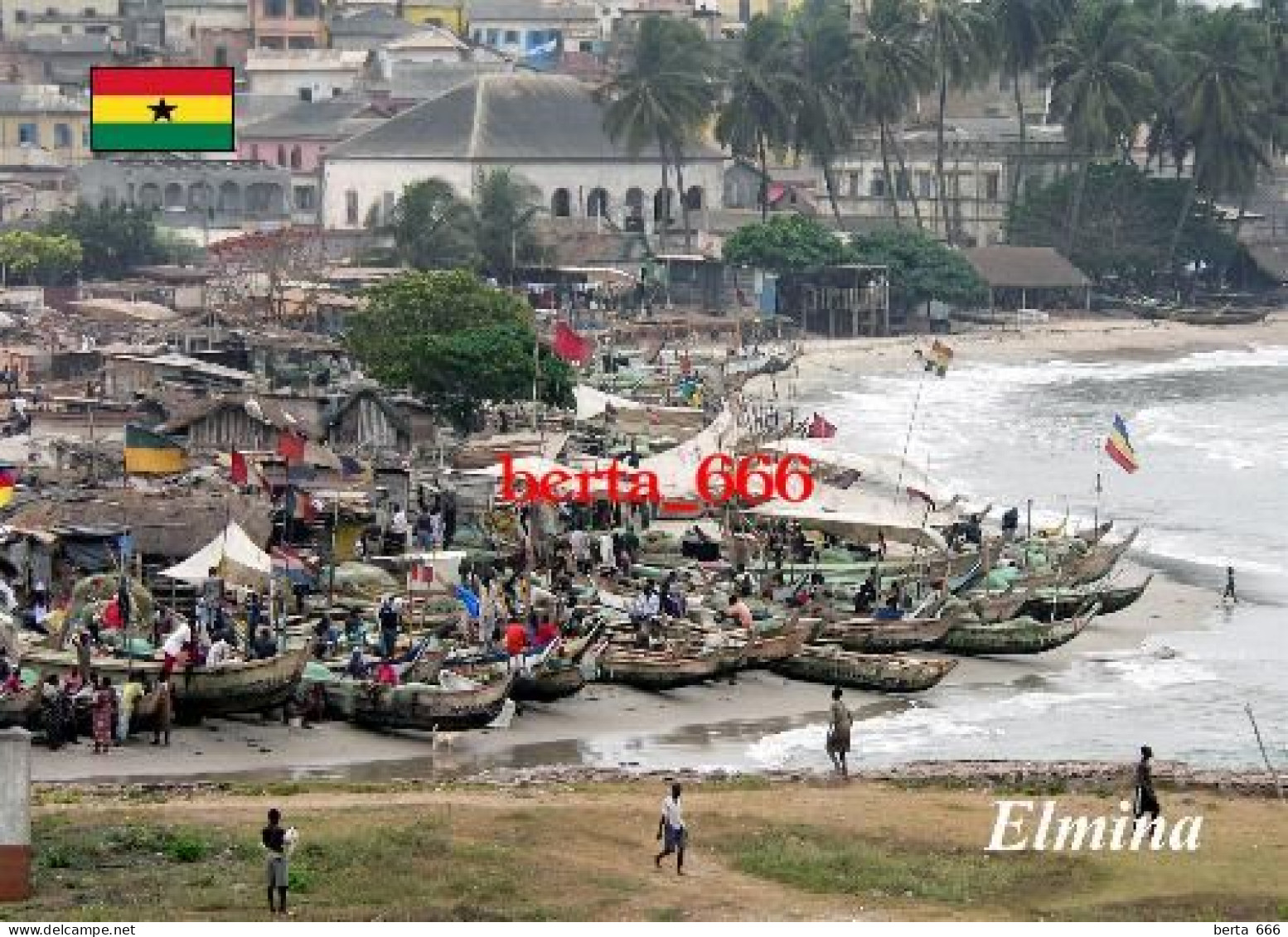 Ghana Elmina Fishing Fleet New Postcard - Ghana - Gold Coast