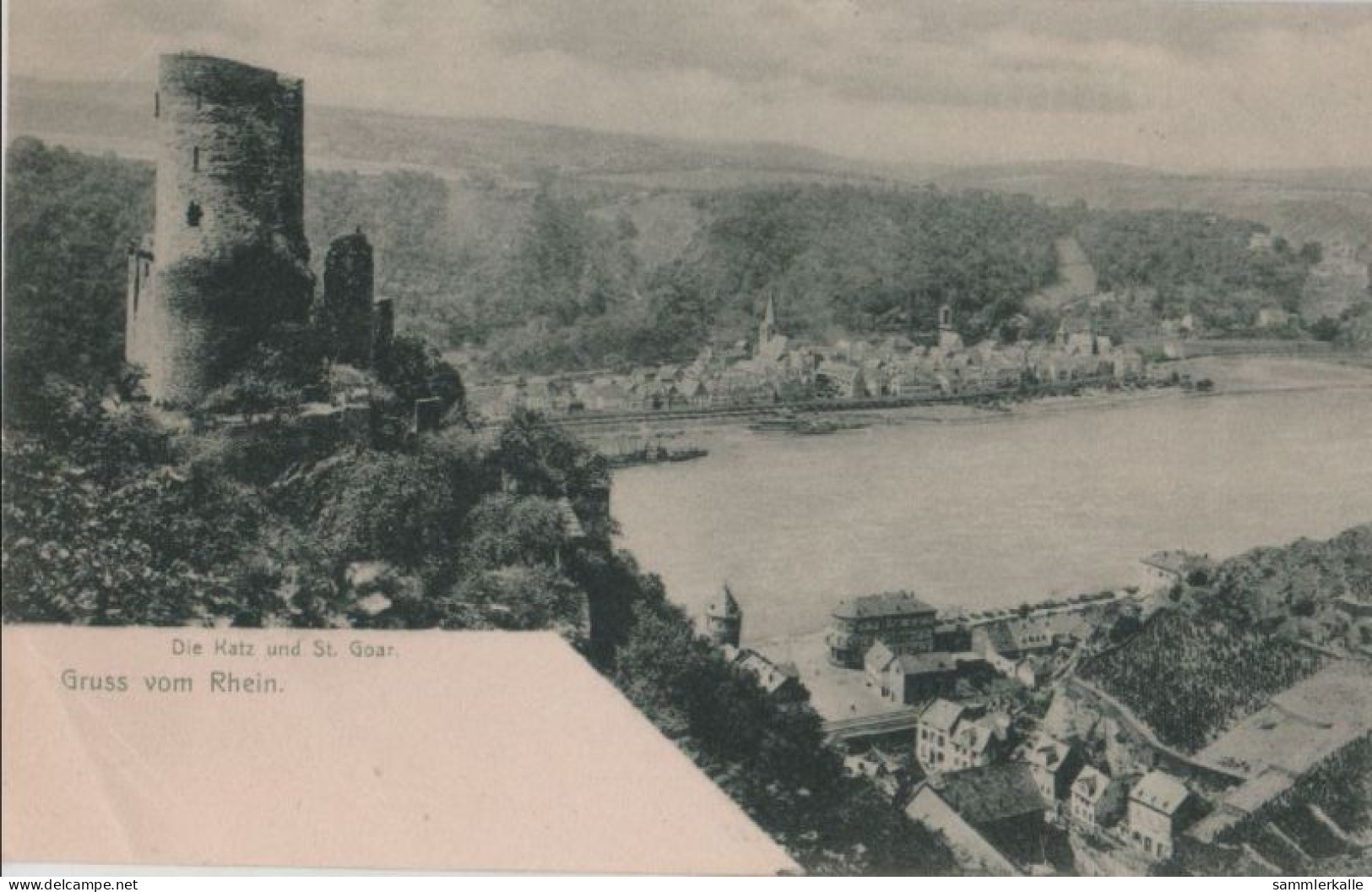 54147 - St. Goar - Die Katz - Gruss Vom Rhein - 1904 - St. Goar