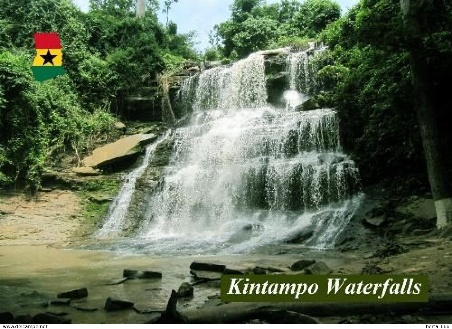 Ghana Kintampo Falls New Postcard - Ghana - Gold Coast