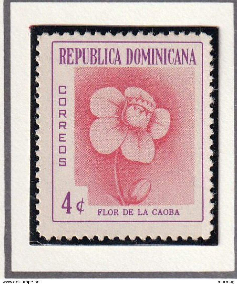 REPUBLIQUE DOMINICAINE - Fleurs, Acajou Vrai - 1957-58 - MH Et Oblitéré - Dominicaine (République)