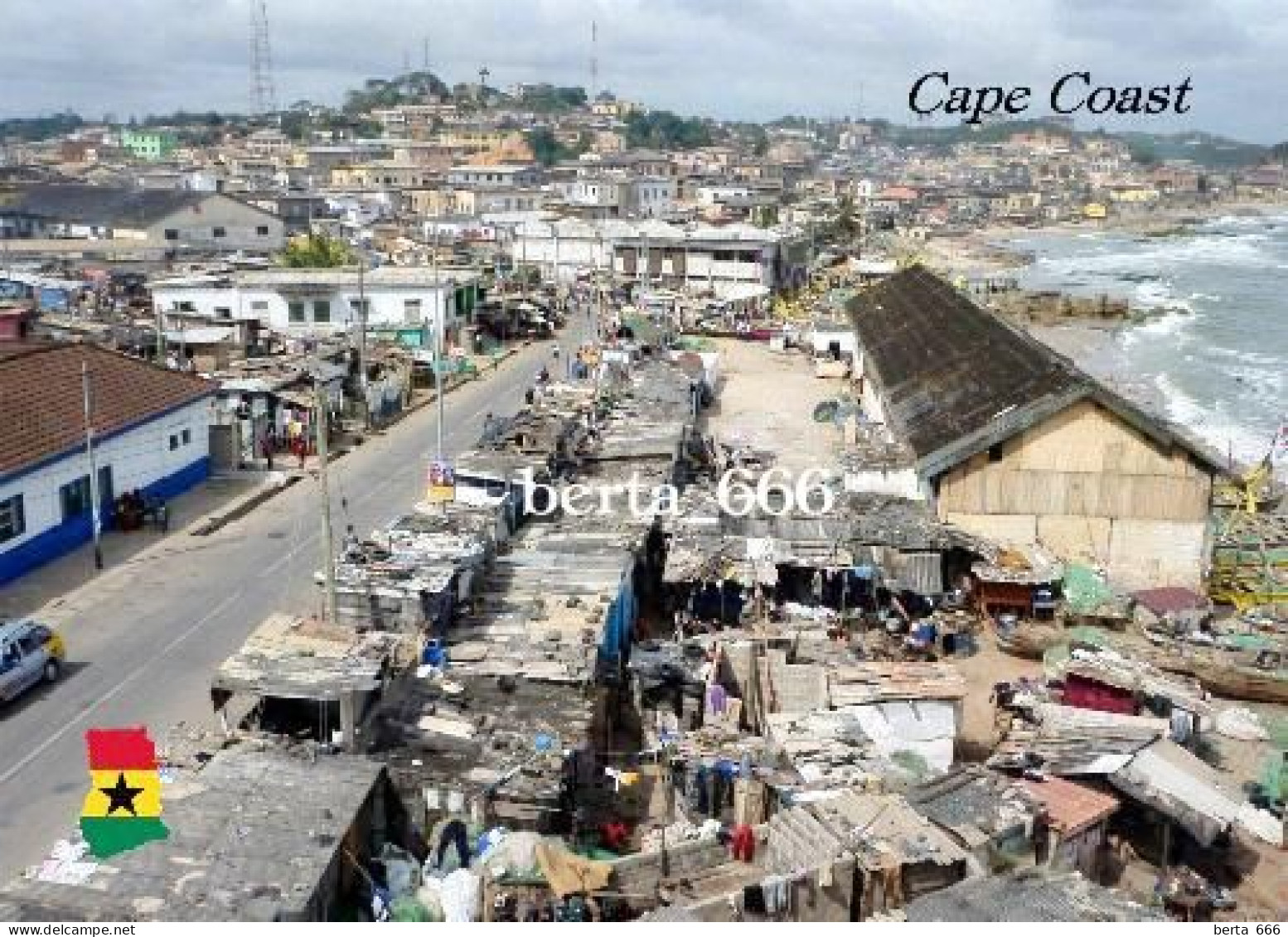 Ghana Cape Coast Overview New Postcard - Ghana - Gold Coast