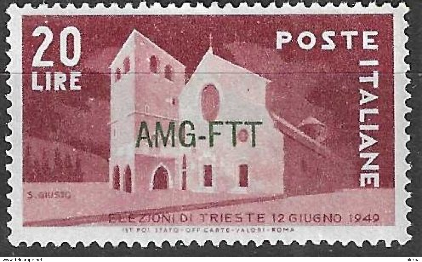 TRIESTE ZONA A - 1949 - ELEZIONI TRIESTE - NUOVO MH* (YVERT 44 - MICHEL 66 - SS 42) - Ungebraucht