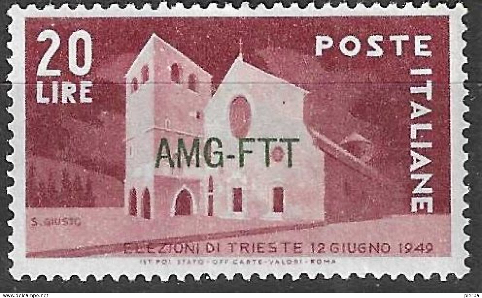 TRIESTE ZONA A - 1949 - ELEZIONI TRIESTE - NUOVO MH* (YVERT 44 - MICHEL 66 - SS 42) - Mint/hinged