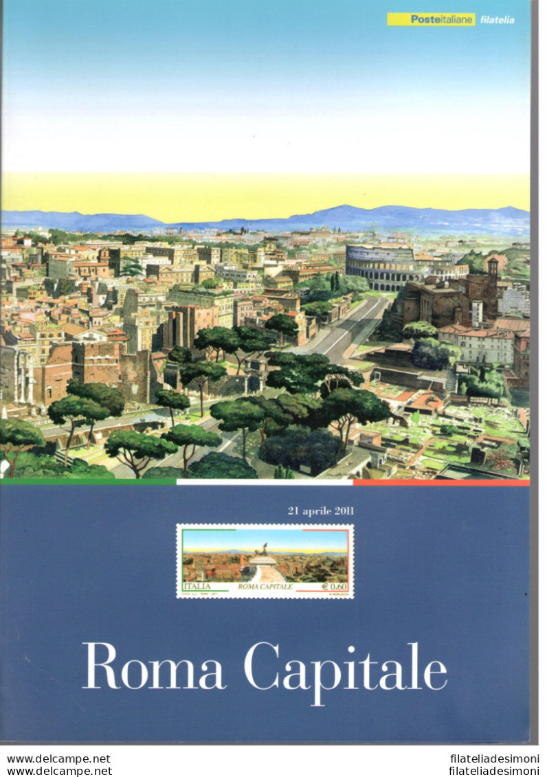 2011 Italia - Repubblica , Folder - Roma CapitaleI N° 260 MNH** - Paquetes De Presentación