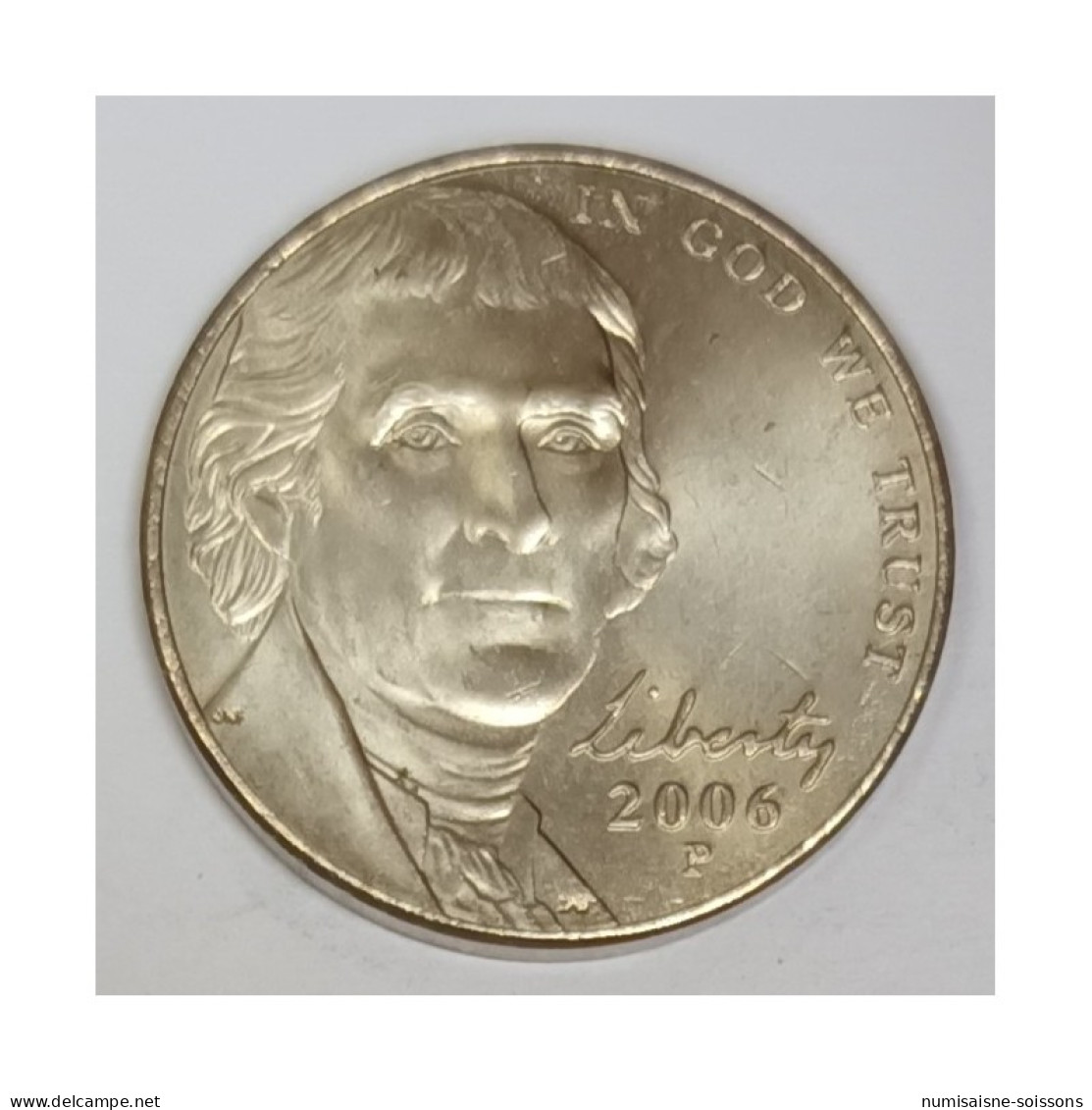 ETATS UNIS - KM 381 - 5 CENTS 2006 P - Philadelphie - Thomas Jefferson - SPL - Sonstige & Ohne Zuordnung