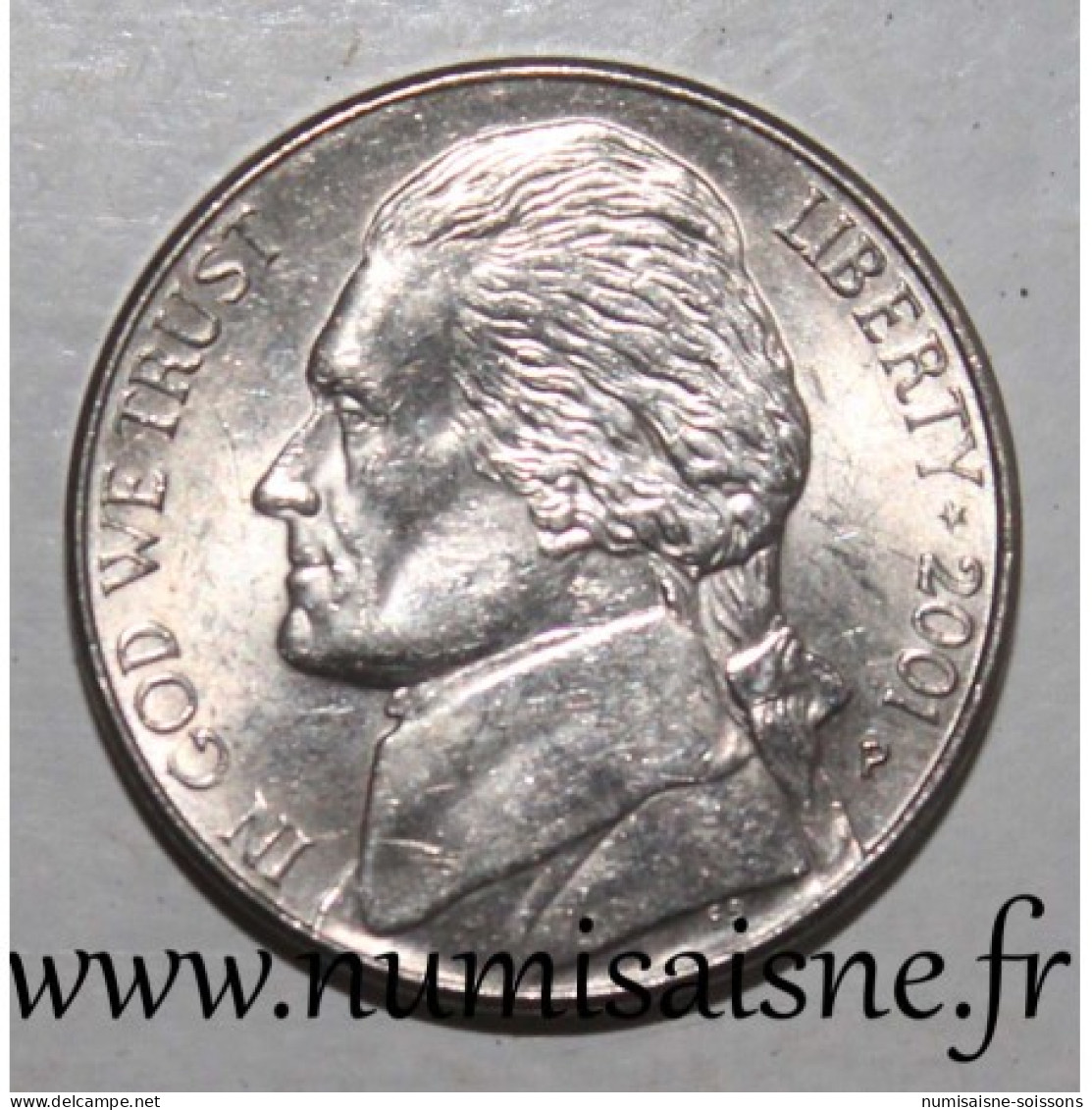 ETATS UNIS - KM A192 - 5 CENTS 2001 P - Philadelphie - SPL - Andere & Zonder Classificatie