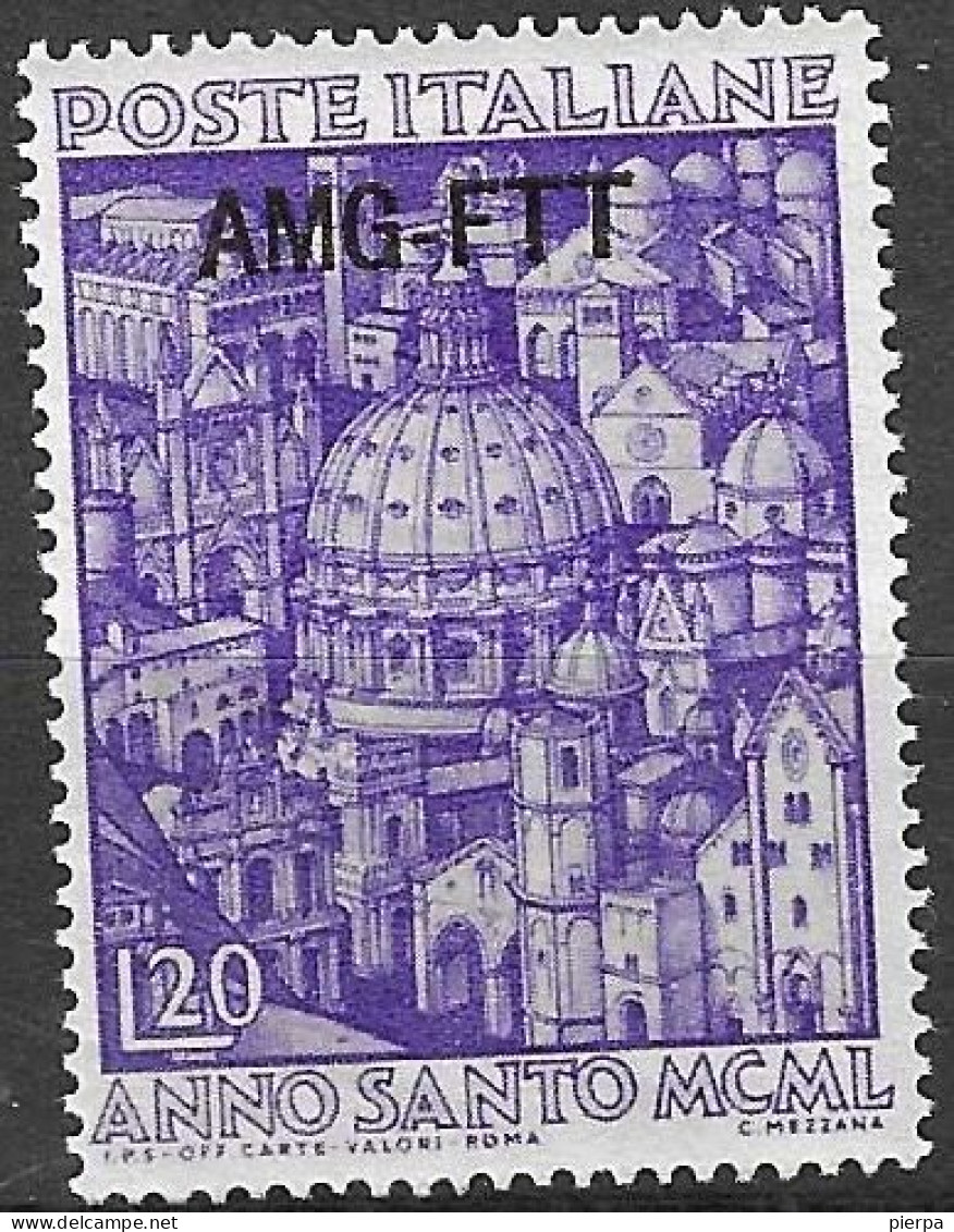 TRIESTE ZONA A - 1950 - ANNO SANTO - L.20 - NUOVO MNH** (YVERT 70 - MICHEL 104 - SS 73) - Mint/hinged