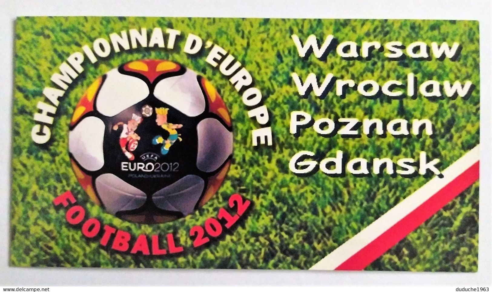 Encart 5 Médailles Arthus Bertrand -  Ukraine Pologne Football Euro 2012 - 2012