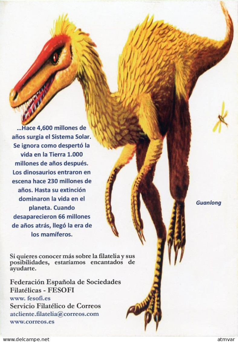 ESPAÑA (2015-2016) Dinosaurios, Dinosaurs, Dinosaures, Dinosaurier - Diplodocus, Triceratops, Turiasaurus, Proa, Rex, .. - Plaatfouten & Curiosa