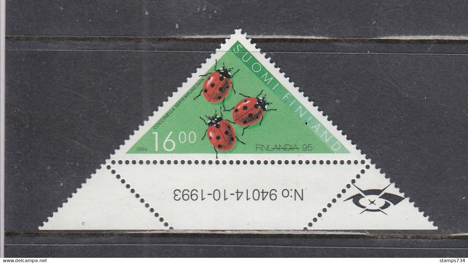 Finland 1994 - Insects: Marienkaefer, Mi-Nr. 1255, MNH** - Unused Stamps