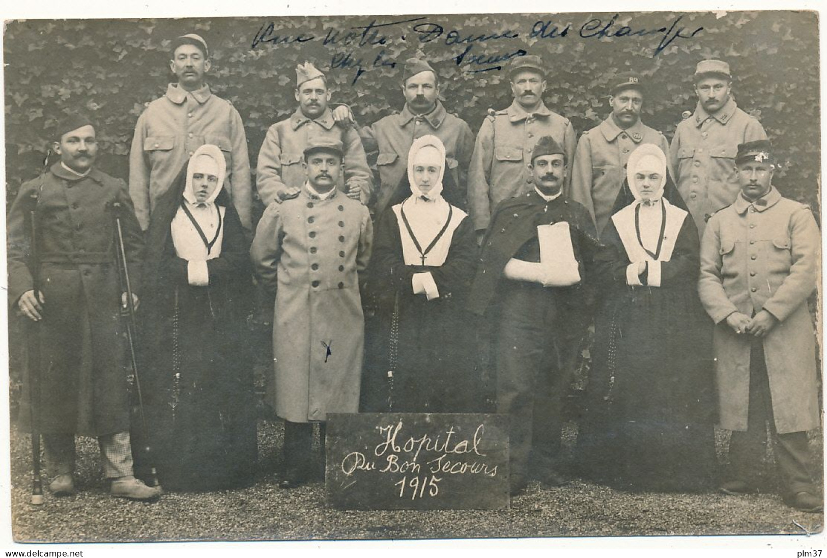 PARIS 6° - Carte Photo - Hôpital Du Bon Secours, Militaires Blessés Et Religieuses , WW1 - Salud, Hospitales