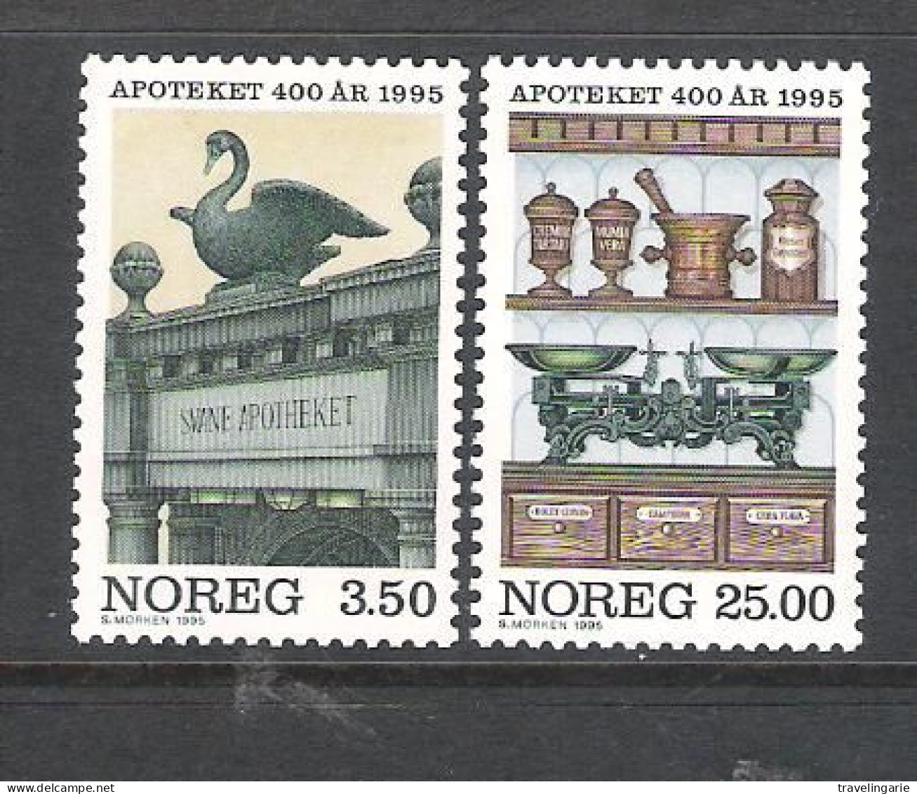 Norway 1995 400-th Anniversary Of The 1st Norwegian Pharmacie MNH ** - Neufs