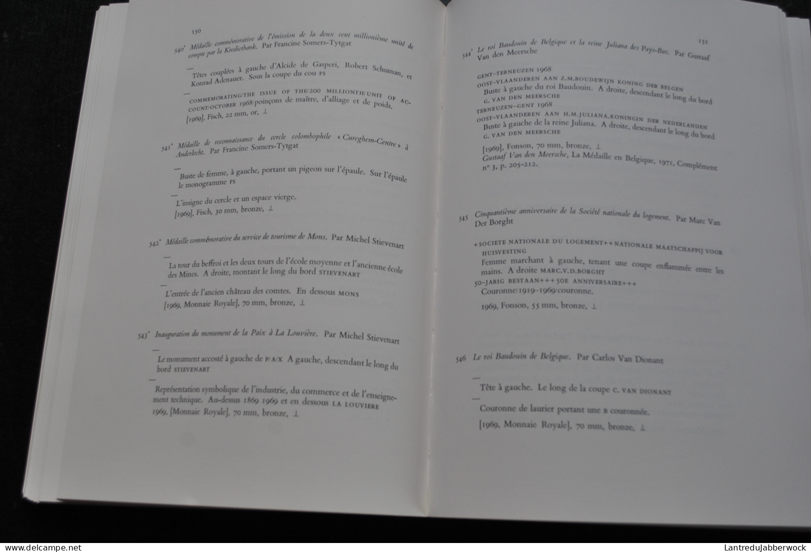 Jan Lippens Van Keymeulen La Médaille En Belgique De 1951 à 1976 Catalogue 70 Planches De Reproductions - Libros & Software