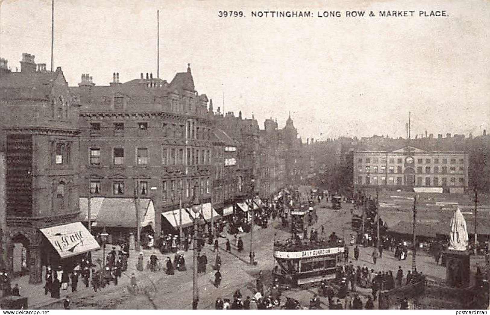 England - Notts - NOTTINGHAM Long Row And Market Place  - Publisher Grano Series 39799 - Nottingham