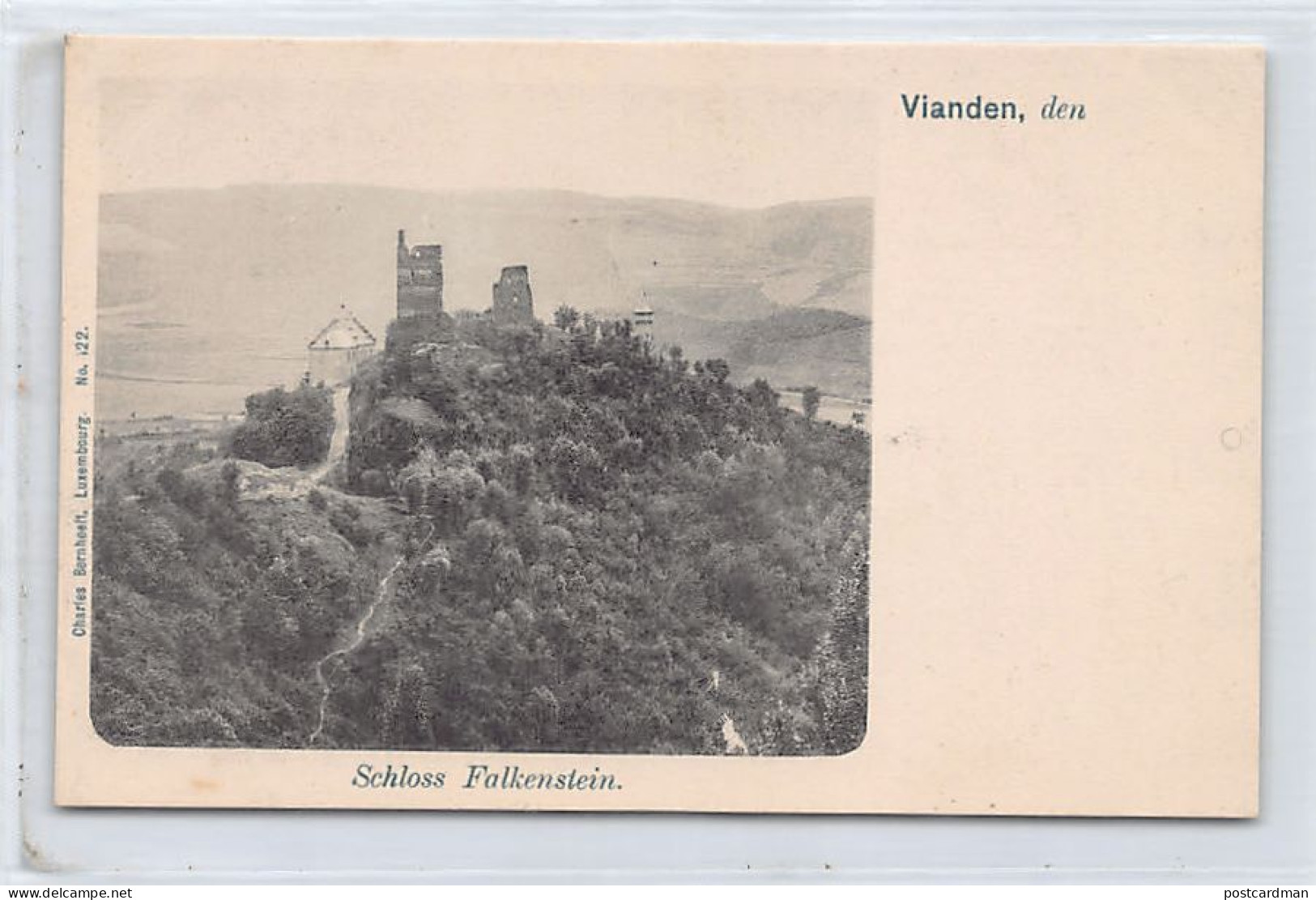 Luxembourg - VIANDEN - Schloss Falkenstein - Ed. Ch. Bernhoeft 122 - Vianden