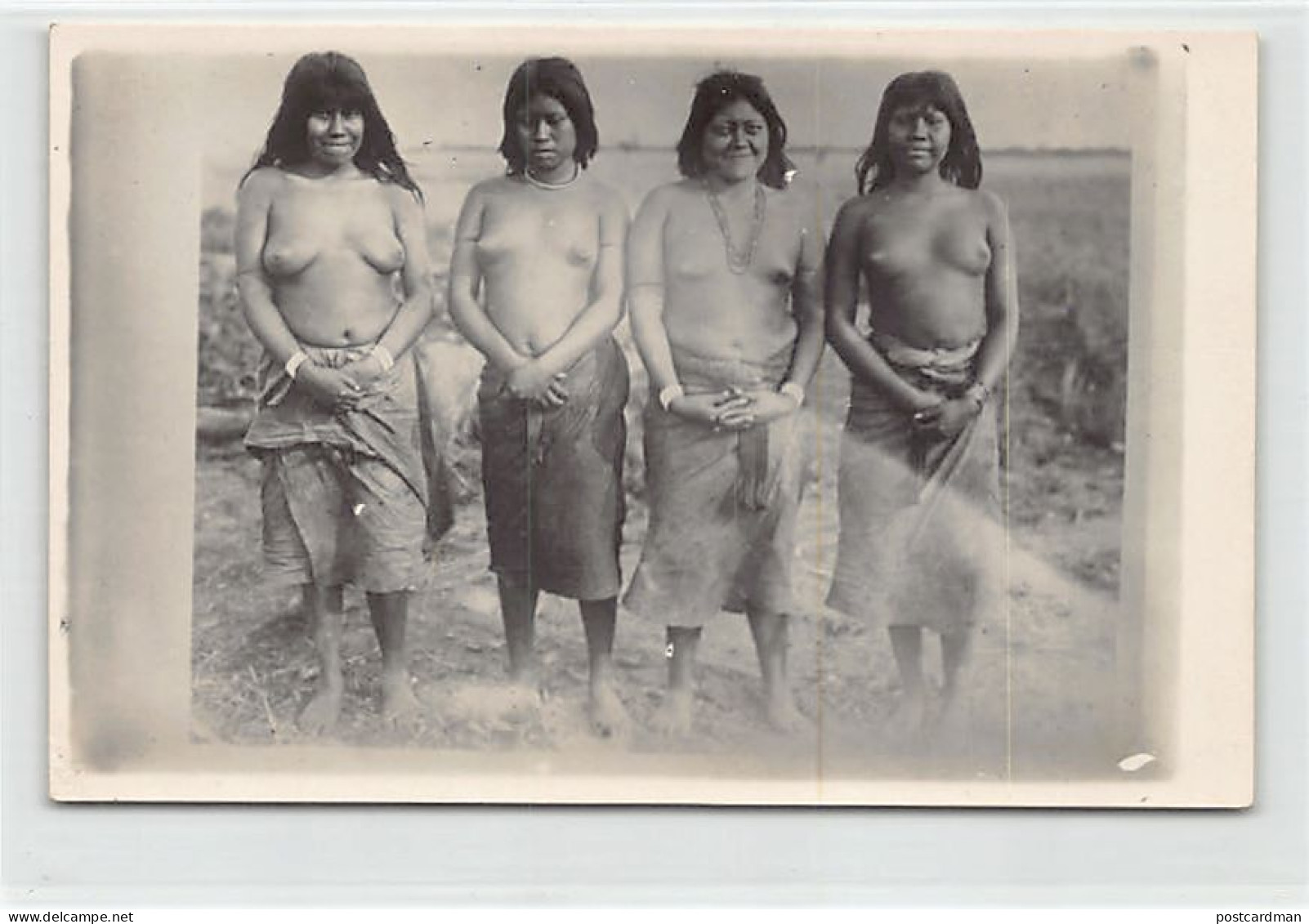 Paraguay - Indias Chamacocos De Bahia Negra, Norte Del Chaco - POSTAL FOTO - Ed. Desconocido  - Paraguay