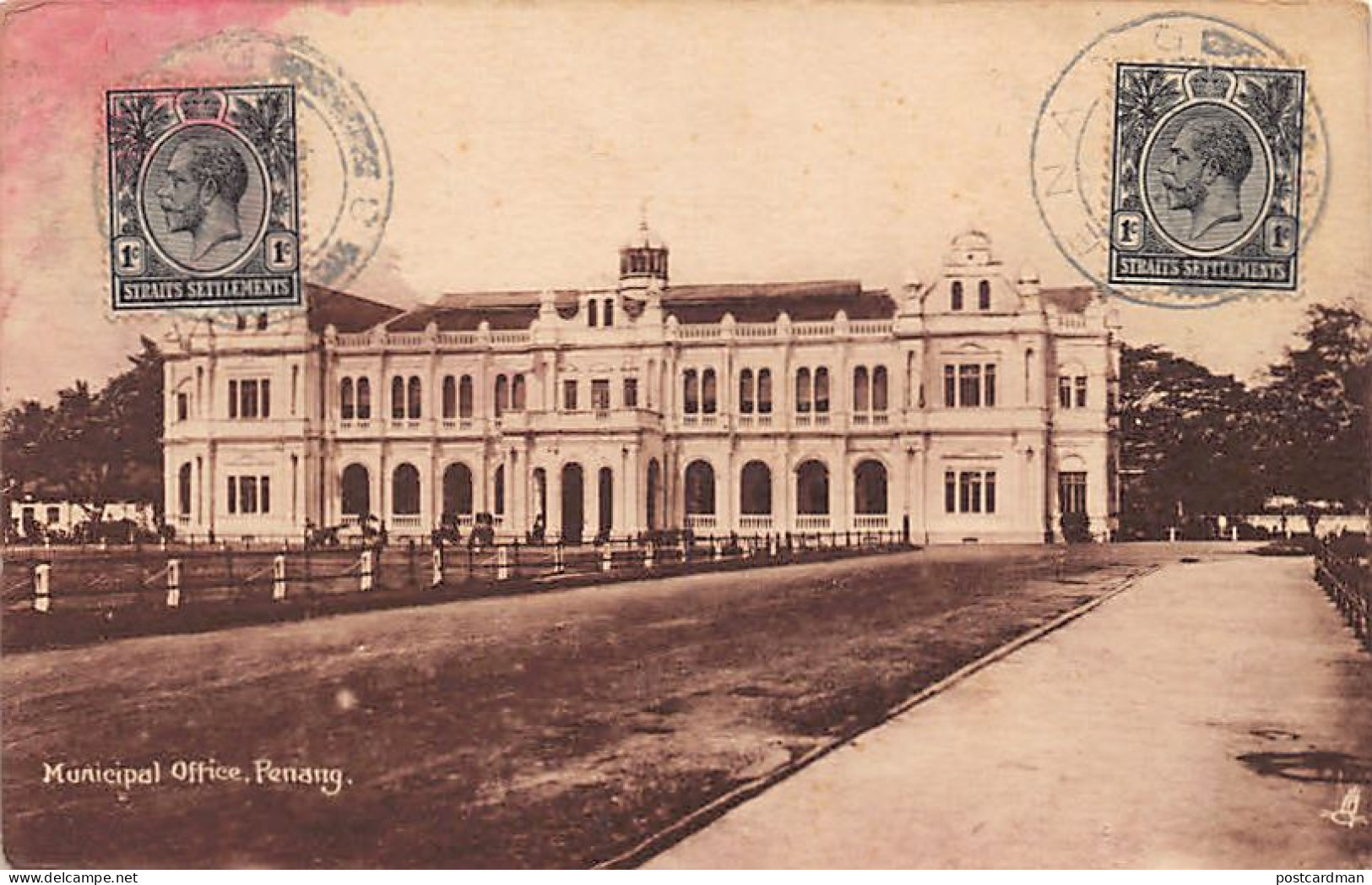 Malaysia - PENANG - Municipal Office - SEE SCANS FOR CONDITION - Publ. Raphael Tuck & Sons 893 - Malesia