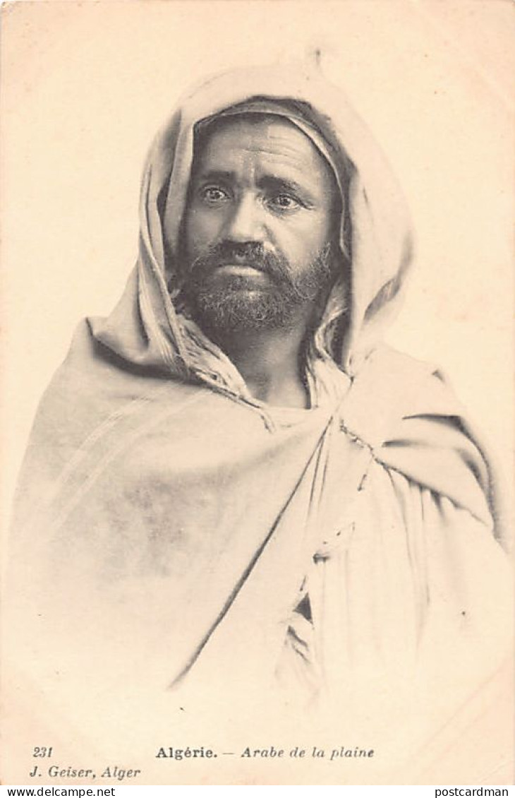 Algérie - Arabe De La Plaine - Ed. J. Geiser 231 - Hommes