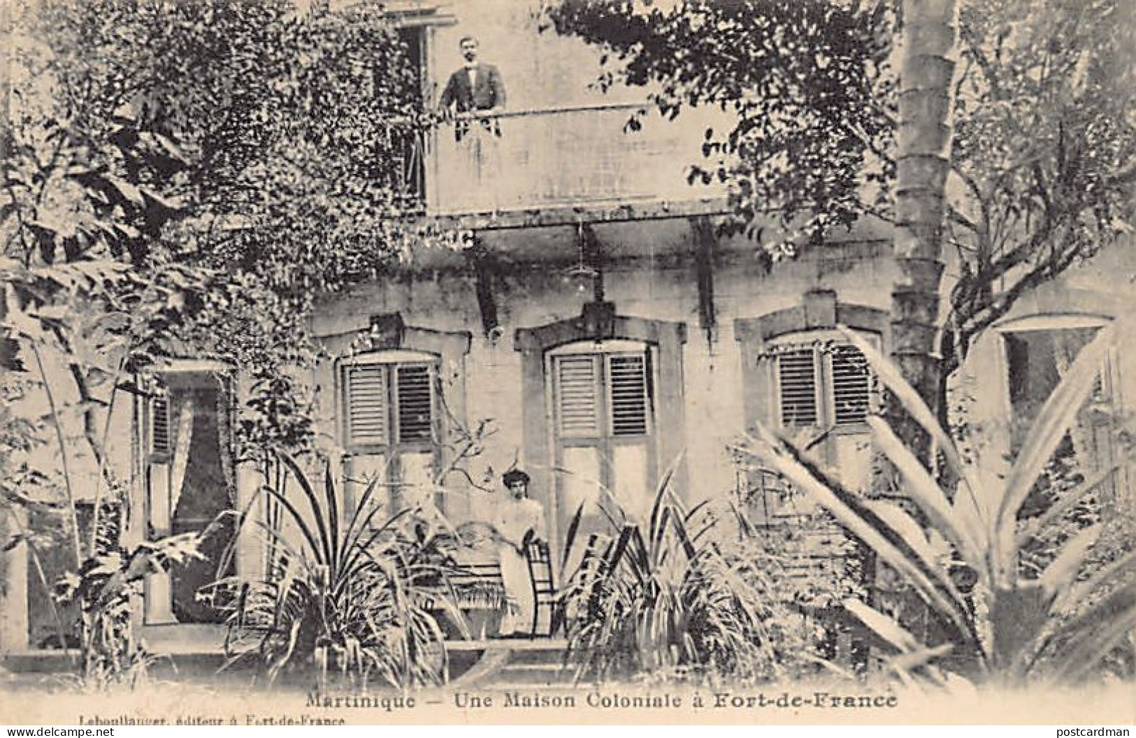 Martinique - FORT De FRANCE - Une Maison Coloniale - Ed. Leboullanger  - Fort De France