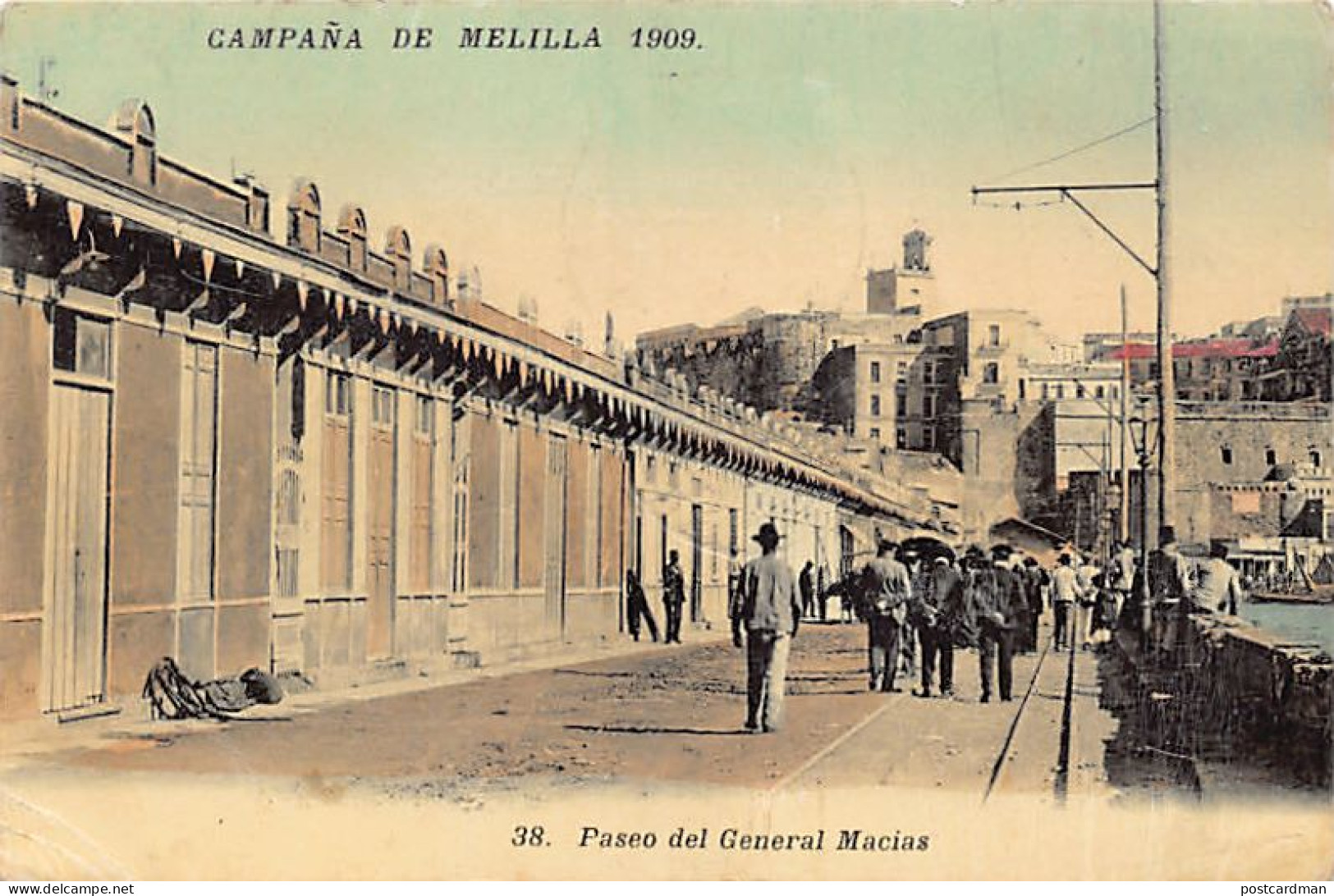Espana - CAMPANA DE MELILLA 1909 - Paseo Del General Macias - Ed. Boumendil 38 - Melilla