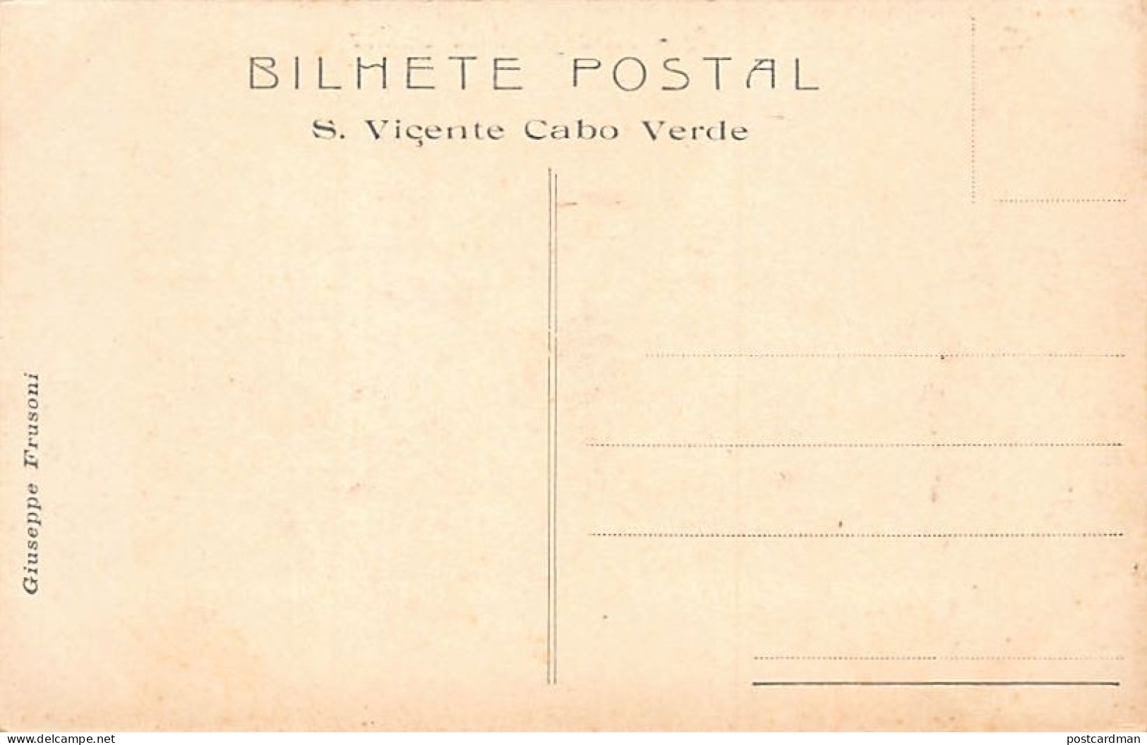 Cabo Verde - São Vicente - Vista Geral Da Salina - Ed. Giuseppe Frusoni - Cape Verde