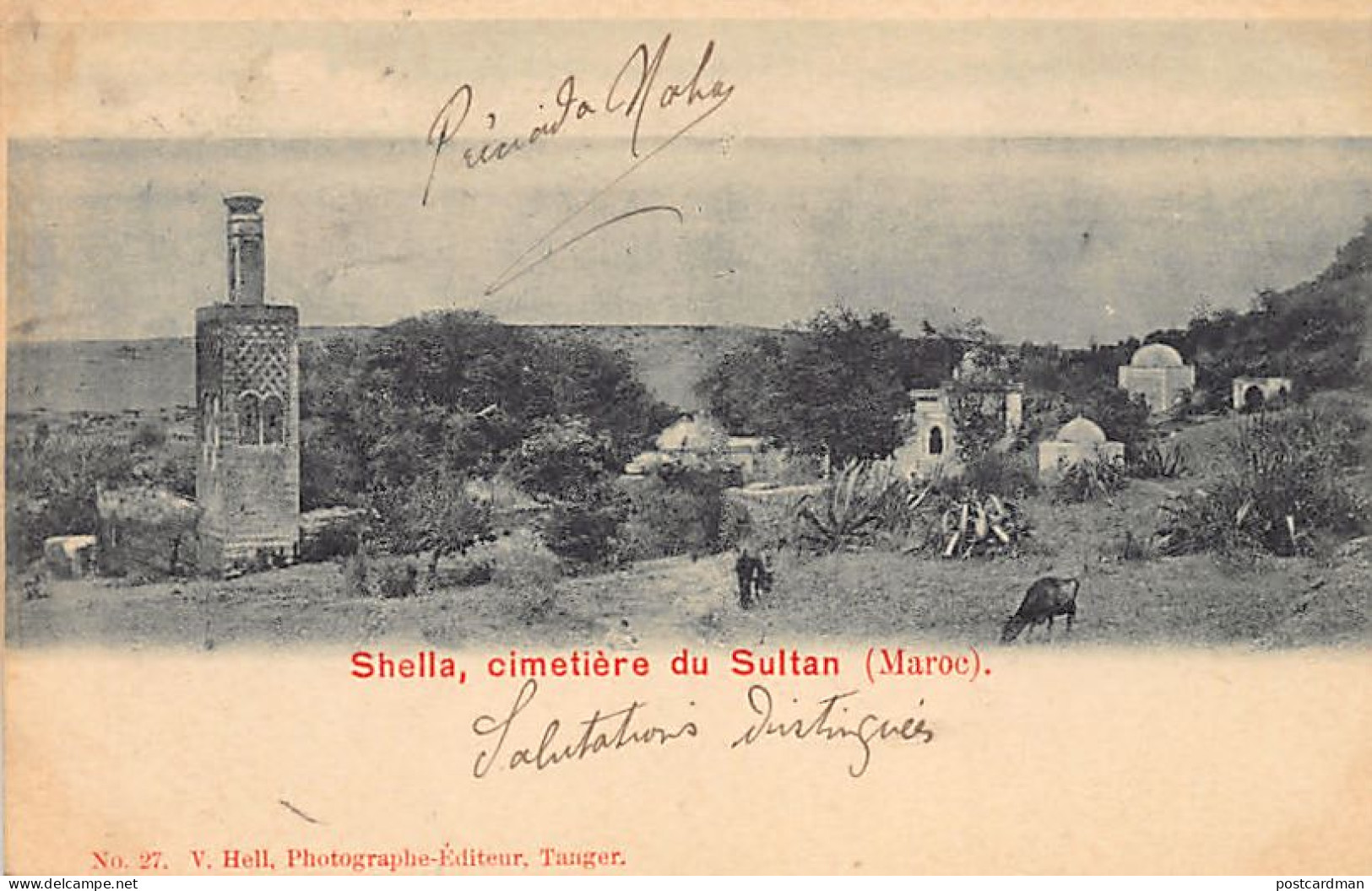 Maroc - TANGER - Chella (Shella), Cimetière Du Sultan - Ed. V. Hell 27 - Tanger