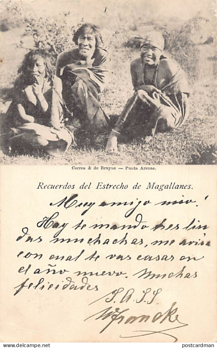 Chile - Estrecho De Magallanes - Grupo De Indios - Ed. Correa & De Bruyne  - Chile